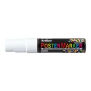 Marker pentru poster ARTLINE, corp plastic, varf rotund 6mm - alb