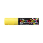Marker pentru poster ARTLINE, corp plastic, varf tesit 20mm - galben fluorescent