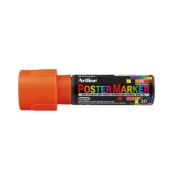 Marker pentru poster ARTLINE, corp plastic, varf tesit 30mm - portocaliu fluorescent