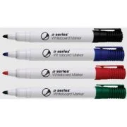 Marker pentru tabla A-series, corp plastic, varf 2 mm, 4 culori/set