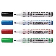 Marker pentru tabla Stabilo Plan 64, varf rotund, 2. 5-3. 5mm, 4 bucati/set