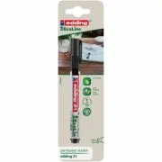 Marker permanent Edding 21, Ecoline, negru, varf rotund 1. 5-3 mm, blister