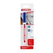 Marker permanent Edding 400, varf rotund 1 mm, albastru, blister