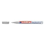 Marker permanent Edding 751 cu vopsea, corp metalic, varf rotund, 1-2 mm, argintiu