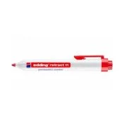 Marker permanent Edding retract 11, corp din plastic, varf rotund, 1. 5-3 mm, rosu