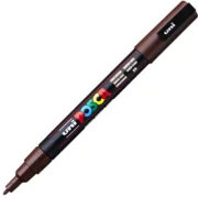 Marker UNI PC-3M 0. 9-1. 3 mm, maro inchis, Posca