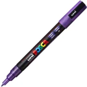 Marker UNI PC-3ML 0. 9-1. 3 mm, cu sclipici, violet, Posca