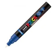 Marker UNI PC-5BR, varf pensula, 1-4 mm, albastru, Posca (M1610)