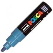 Marker UNI PC-8K 8. 0 mm, varf tesit, gri albastrui, Posca
