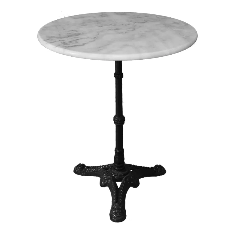 Masa Ankara, fonta, Alb-Negru, 60x60x70 cm