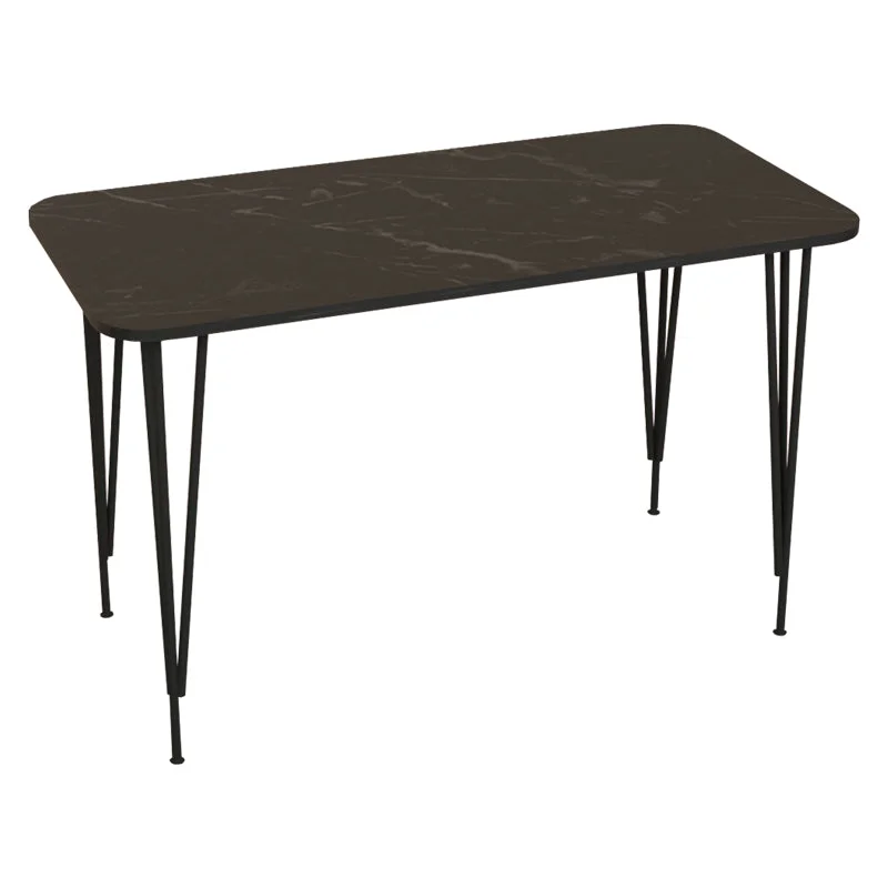 Masa de cina Palkon stejar -metal negru 120x60x73cm 60x120