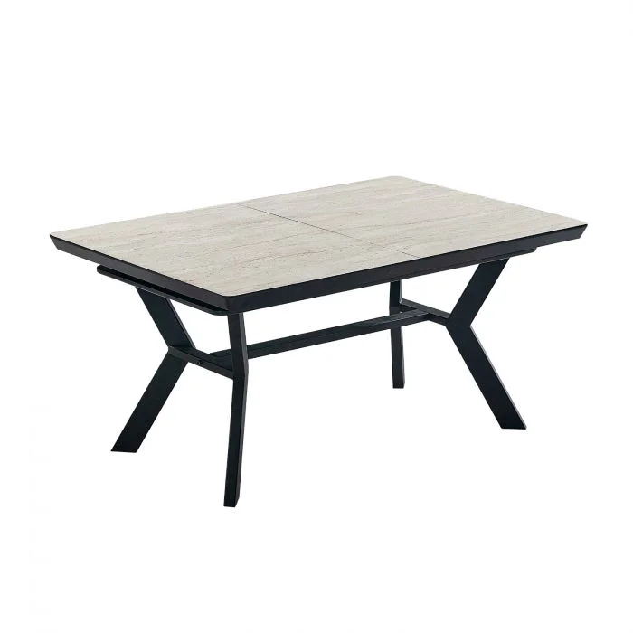 Masa extensibila ARRAY, dreptunghiulara, travertin, 160 360x103x75 cm