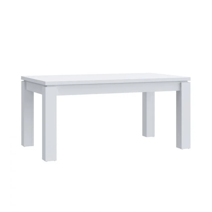 Masa extensibila ELARA, 8 persoane, alb, 160,4x90,4x76,1 cm