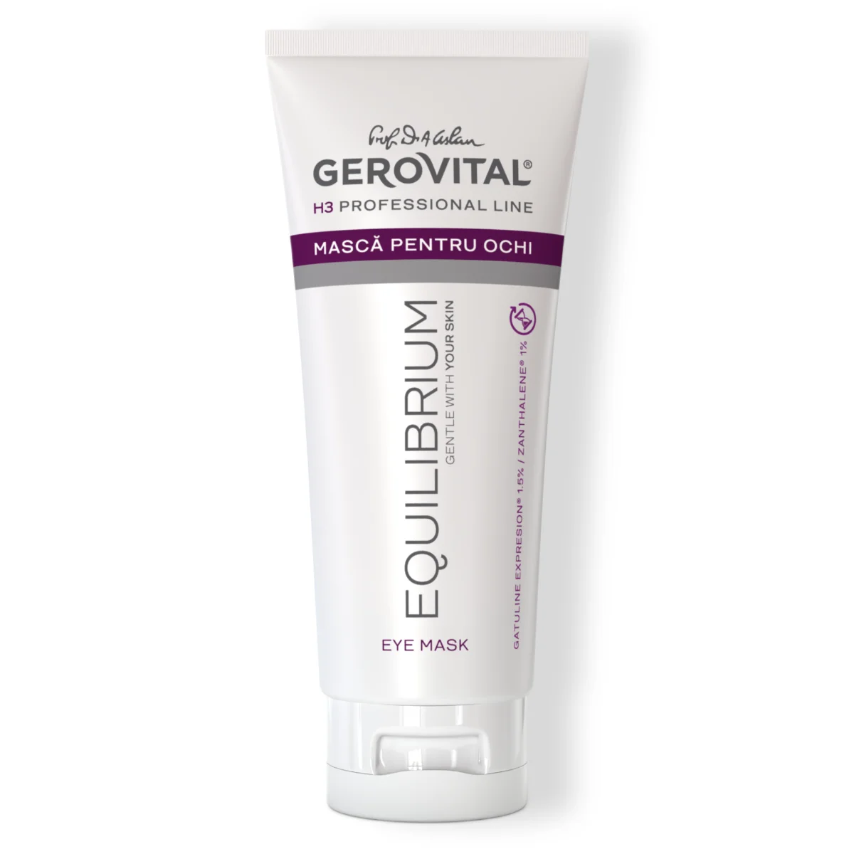 Mască Antirid Pentru Ochi Cu Efect Anticearcăn și Diminuare Riduri, Gerovital H3 Equilibrium, 100 Ml