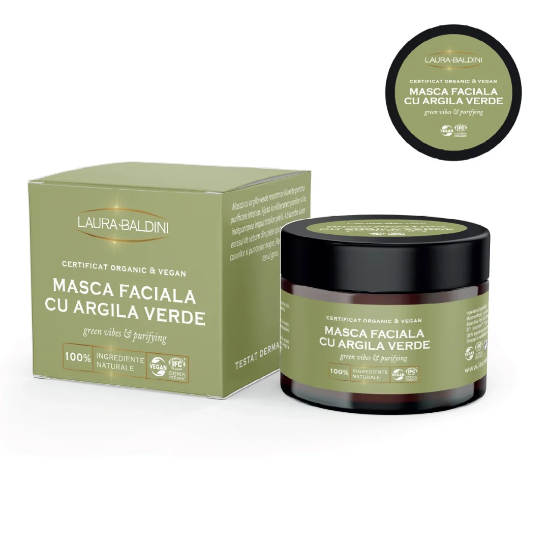 Masca faciala Green Vibes, 50ml, Laura Baldini