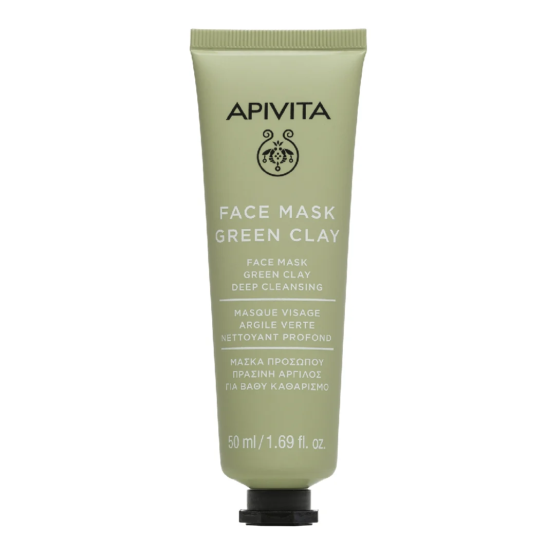 Masca pentru curatare cu argila verde, 50 ml, Apivita