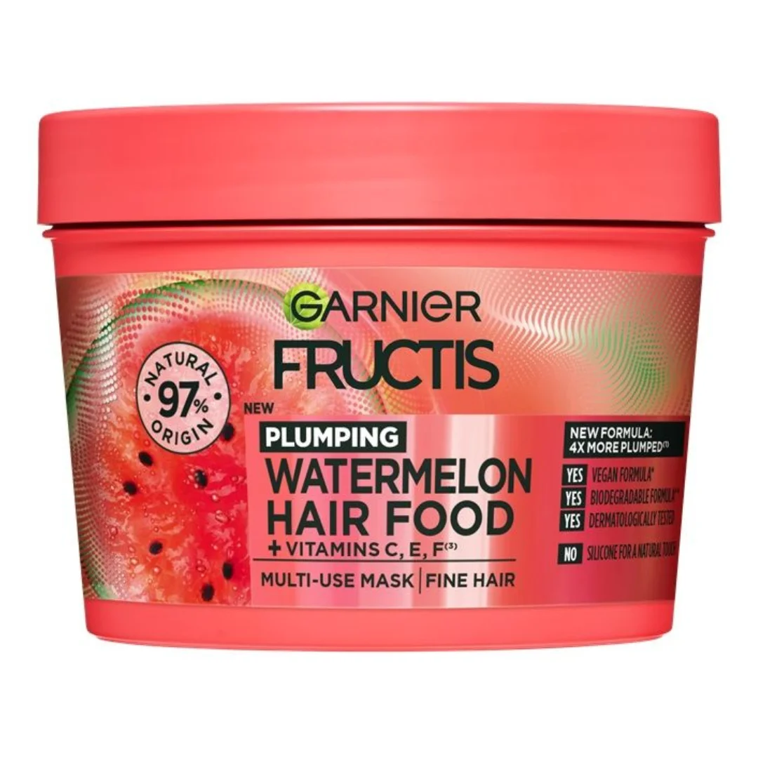 Masca redensificatoare Pepene Verde Hair Food, 390ml, Garnier