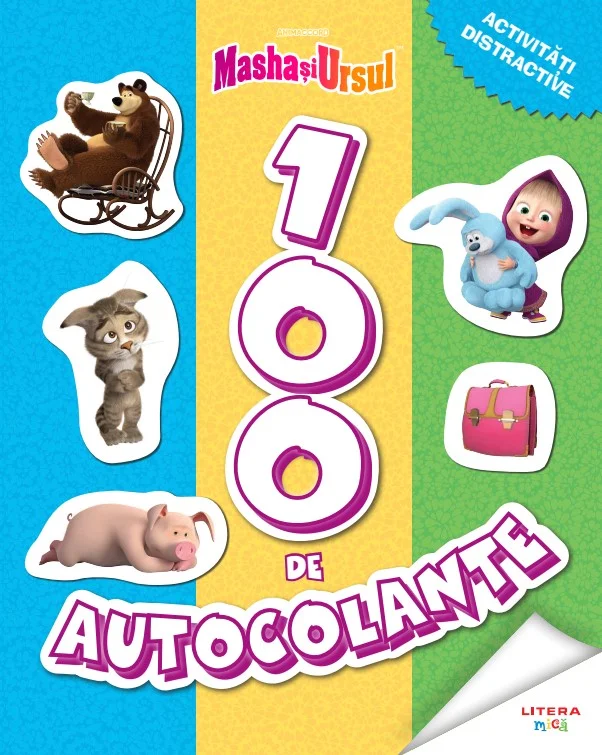 Masha si Ursul. 100 de autocolante. Activitati distractive