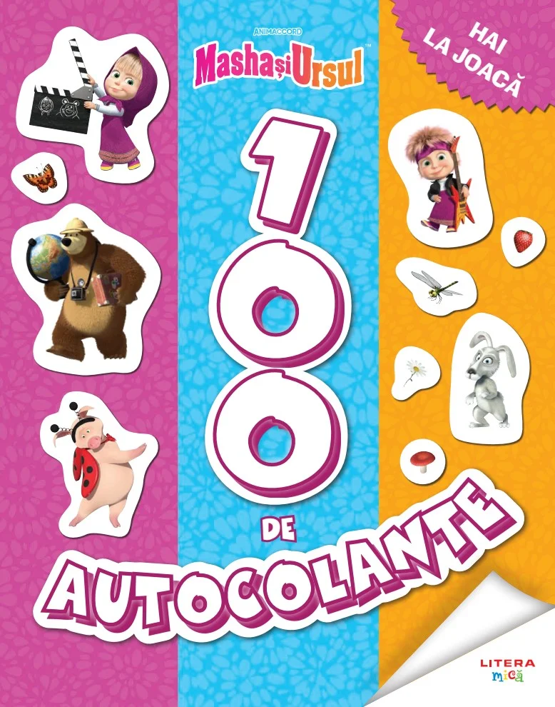 Masha si Ursul. 100 de autocolante. Hai la joaca