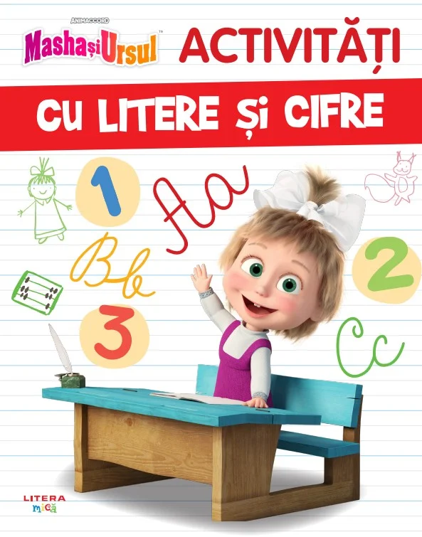 Masha si Ursul. Activitati cu litere si cifre
