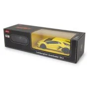 Masina cu telecomanda Lamborghini Aventador SVJ galben scara 1: 24, Rastar
