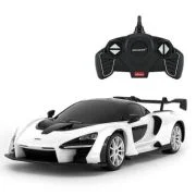 MASINA CU TELECOMANDA MCLAREN SENNA ALB CU SCARA 1 LA 18