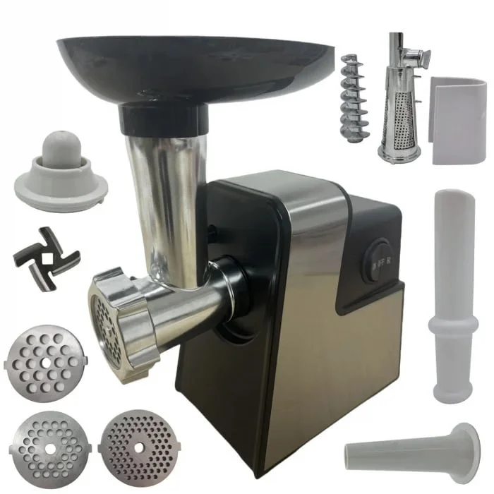 Masina de tocat carne electrica 3500w, 3 site, adaptor suc rosii, 4 in 1 CORP ALUMINIU, Campion CMP1672