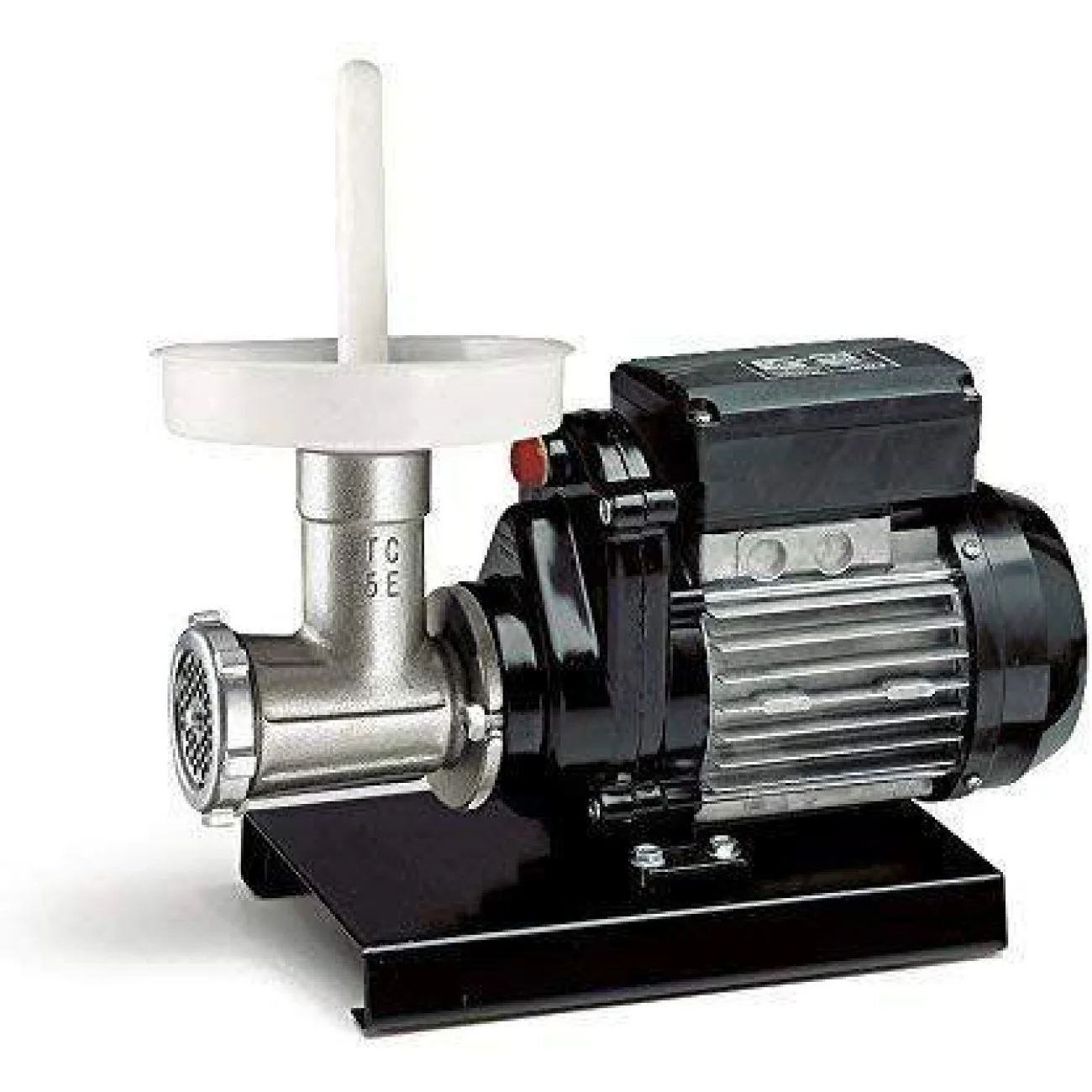 Masina de Tocat Carne Electrica Profesionala Inox, Nr.5 Reber Italia 9502N, 400W, 50-100 Kg/h