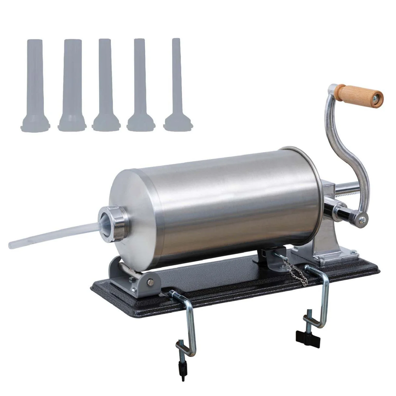 Masina de Umplut Carnati, Inox, 4Kg, orizontal, 5 Palnii Incluse