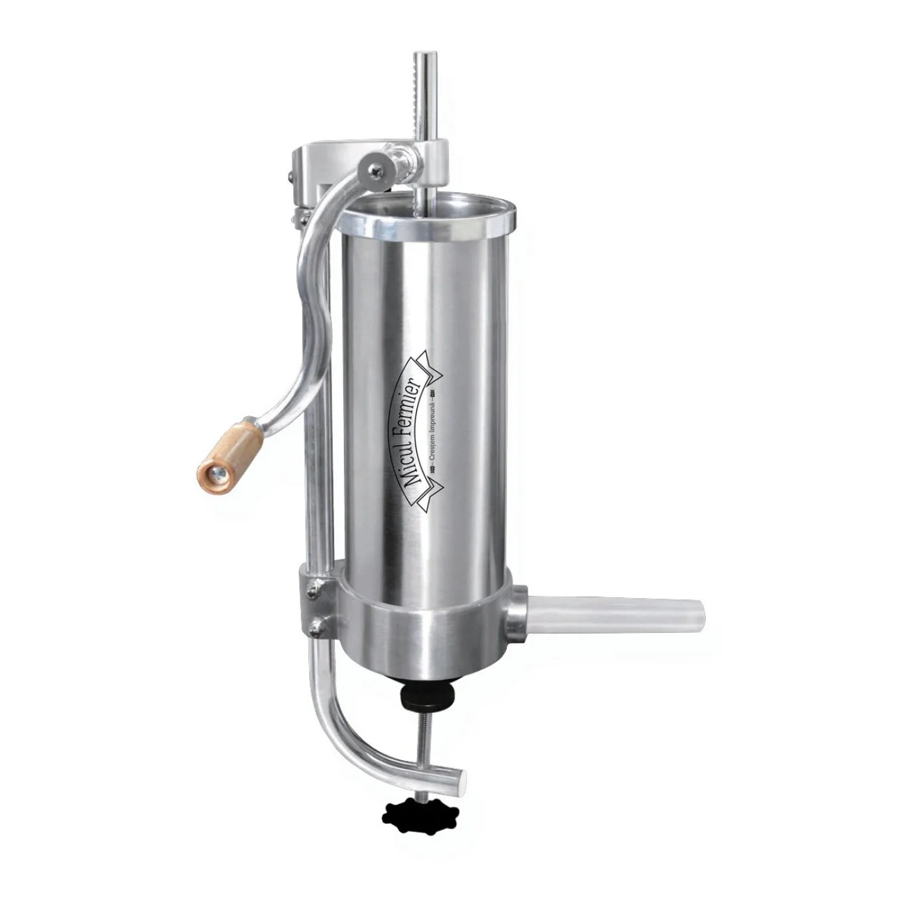 Masina de Umplut Carnati Inox Vertical PRO, 3 kg, 5 palnii incluse, Micul Fermier GF-0821