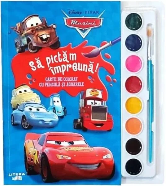 Mașini. Să pictăm împreună! - Paperback brosat - Litera mică