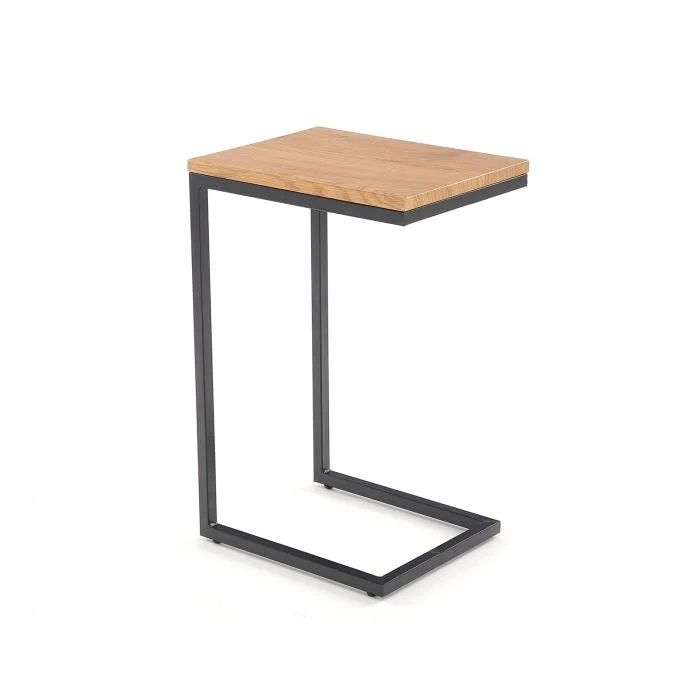 Masuta cafea NISA, negru, 40x30x60 cm