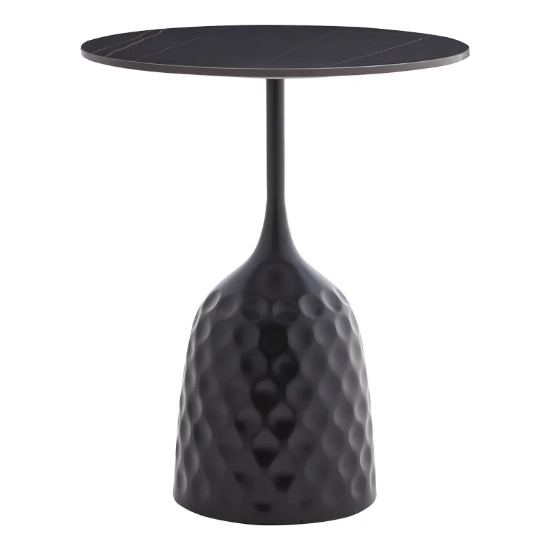 Masuta de cafea Kousien  piatra sinterizata neagra D50x60cm