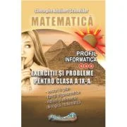 Matematica. Exercitii si probleme pentru clasa a 9 -a profil informatica - Gheorghe-Adalbert Schneider