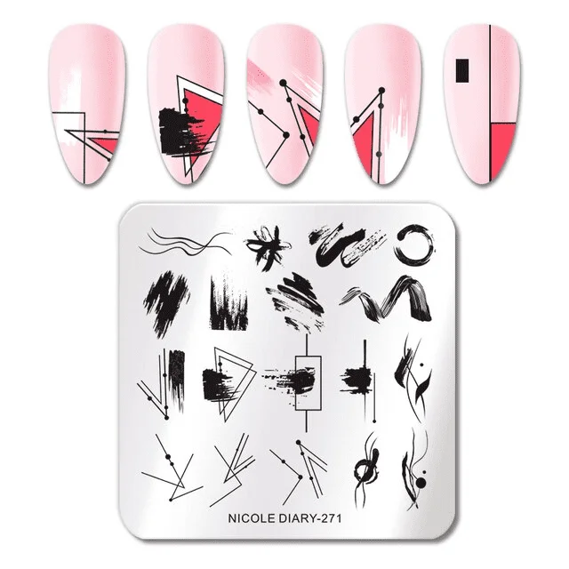 Matrita metalica pentru decor unghii ND-271 - ND-271 - Everin.ro