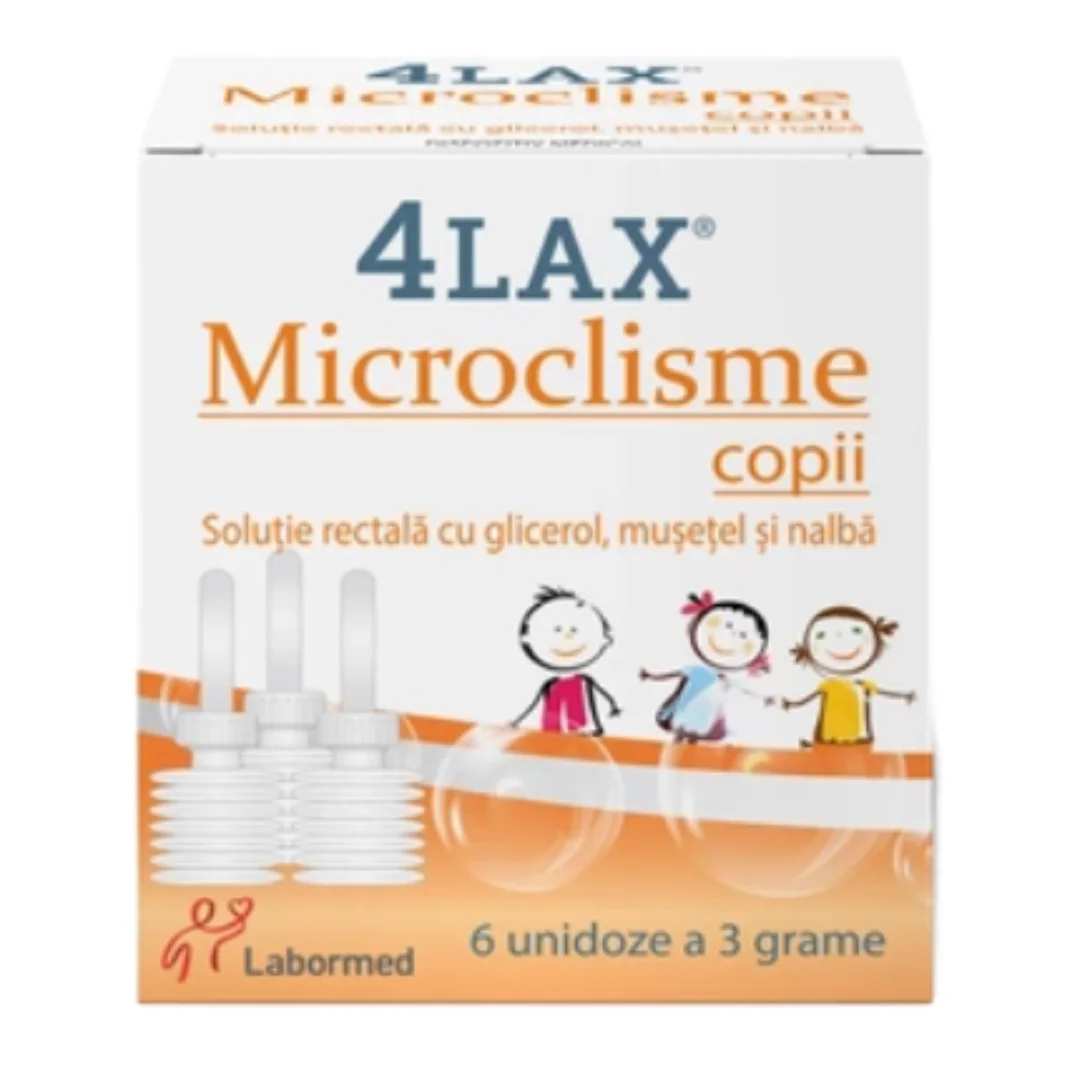 Microclisme copii 4Lax, 6 unidoze, Labormed
