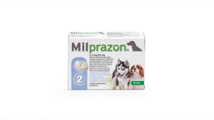 Milprazon Dog 2.5   25 mg (  5 kg), 2 tablete