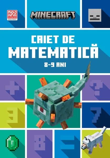 Minecraft - Caiet de matematică 8-9 ani - Paperback - Brad Thompson, Dan Lipscombe - Didactica Publishing House