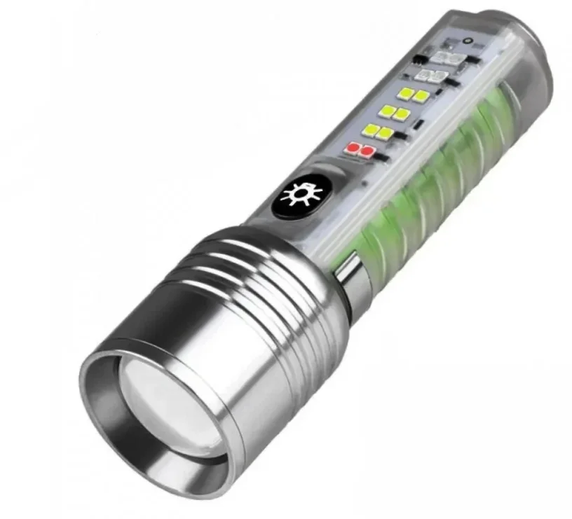 Mini lanterna de mana BL 520D COB + XPE magnetica lupa tip C