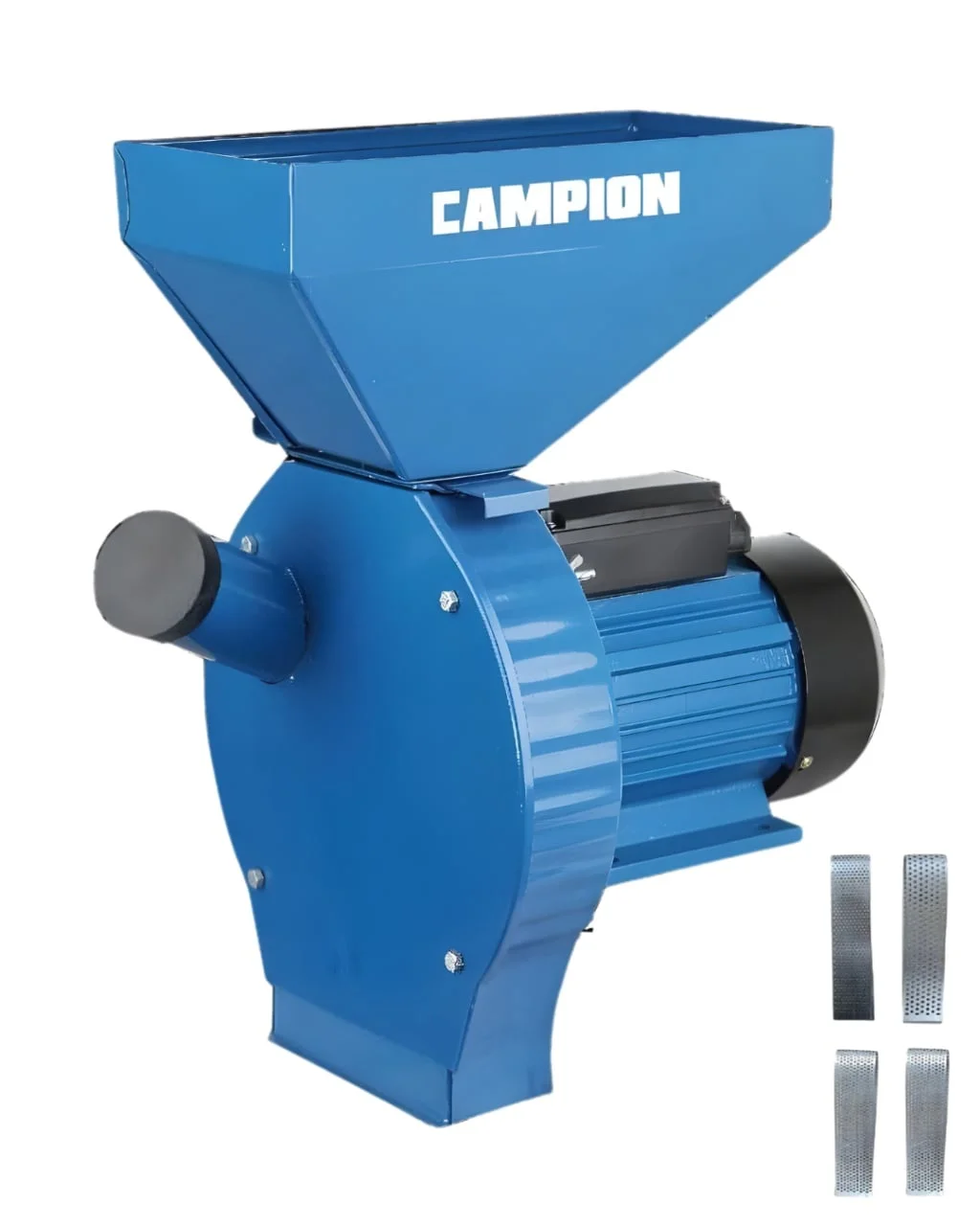 Moara Electrica Uruiala 4.5KW, 300kg/ora, cereale, 4 site, 20 Ciocanele, Cuva Extra Mare, Campion CMP1335 – CMP1335