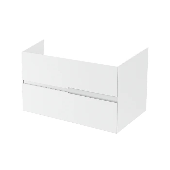 Mobilier pentru lavoar pe blat 100 cm, alb lucios, Fluminia Toledo