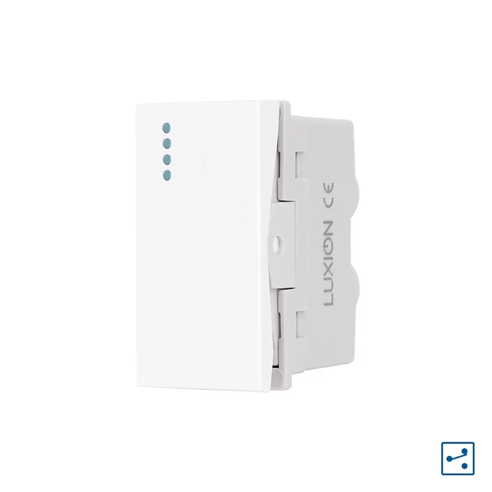Modul Intrerupator Simplu Cap-Cruce Mecanic 1M LUXION, Standard Italian