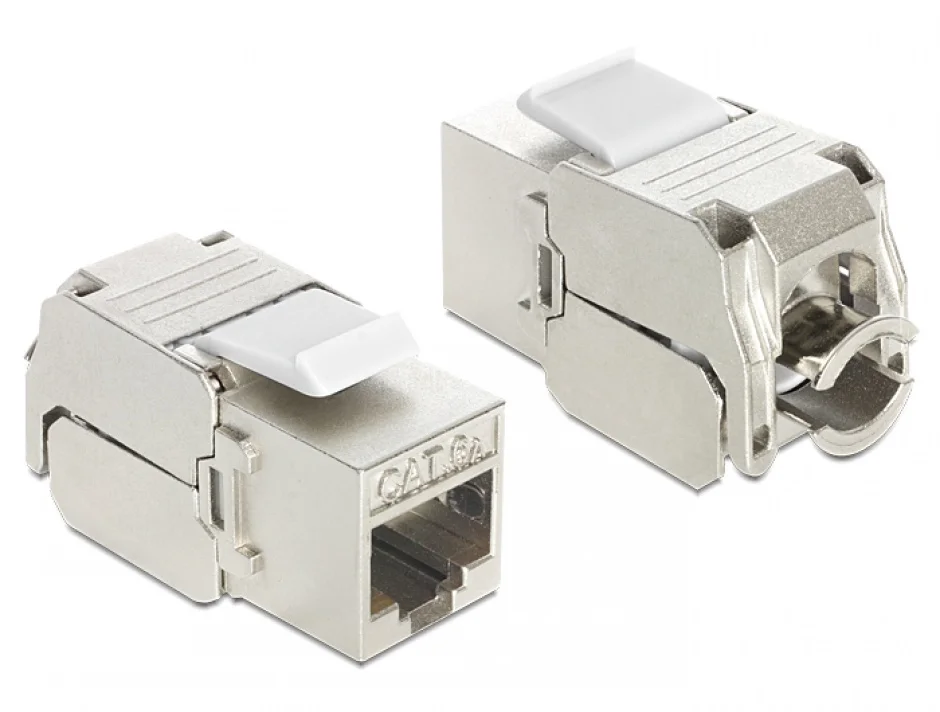 Modul Keystone RJ45 STP Cat 6A la LSA, Delock 86205