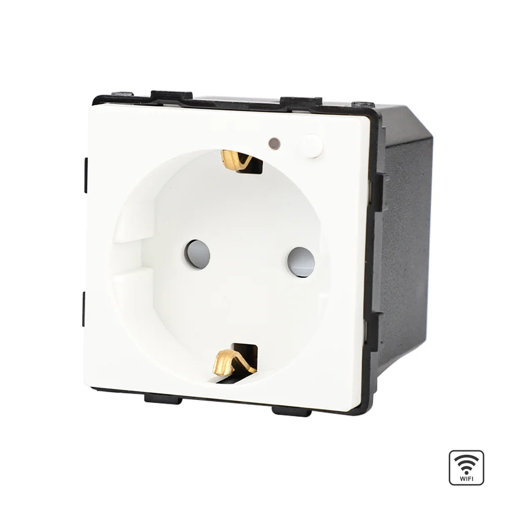 Modul Priza Inteligenta Wi-Fi cu Monitorizare Consum, Fara Rama Din Sticla LUXION