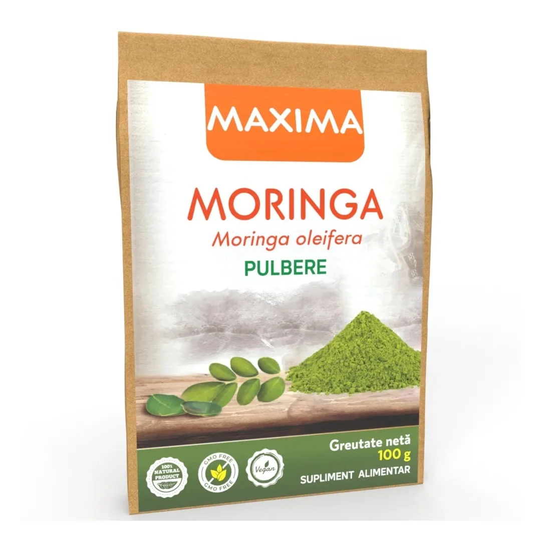 Moringa pulbere, 100 grame, Justin Pharma