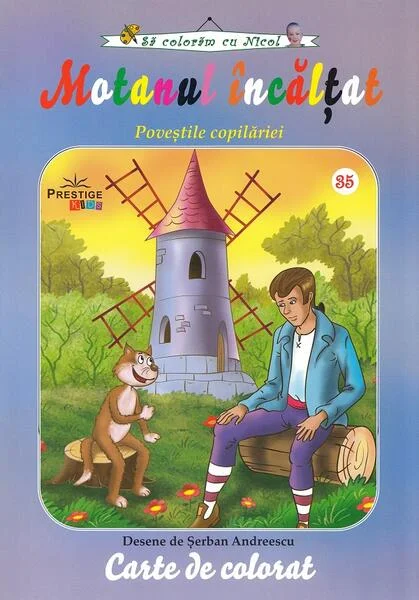 Motanul încălțat. Carte de colorat - Paperback - Şerban Andreescu - Prestige