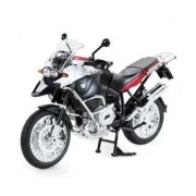 Motocicleta metalica Bmw rosu, scara 1 la 9