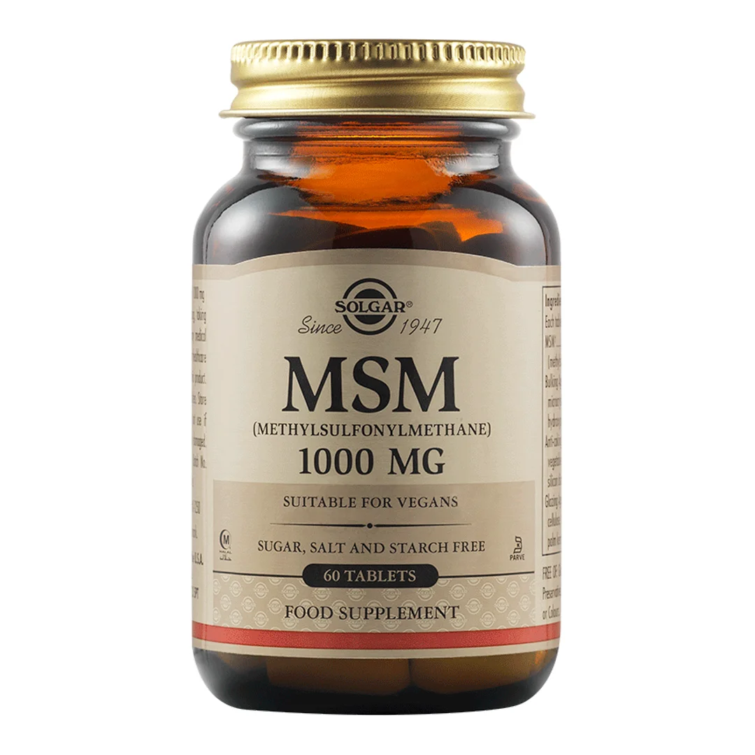 MSM, 1000 mg, 60 capsule, Solgar