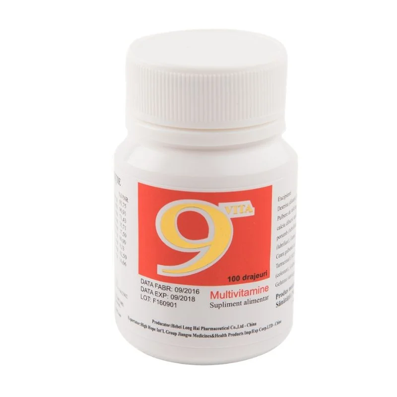 Multivitamine 9Vita, 100 drajeuri, Yongkang International China