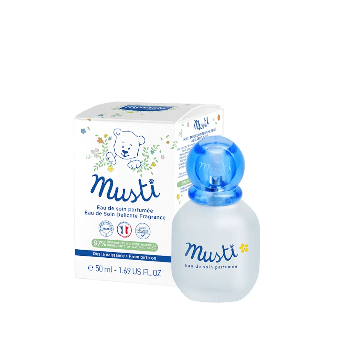 Mustela Musti Apa de ingrijire parfumata, 50ml